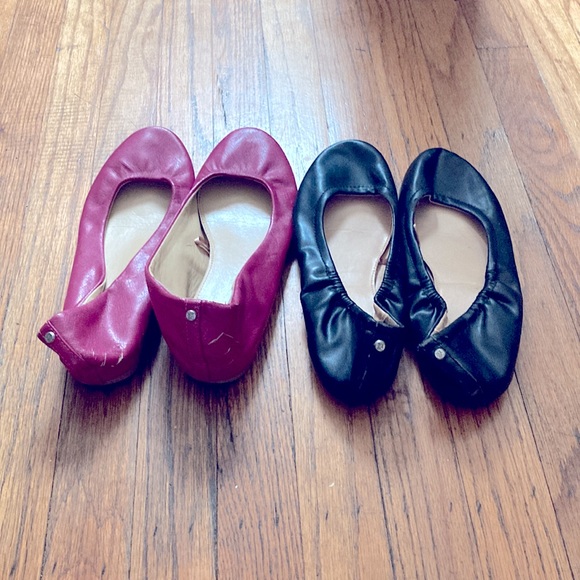 NY&Co. -2 pairs ballet flats - black & pink - Picture 2 of 10